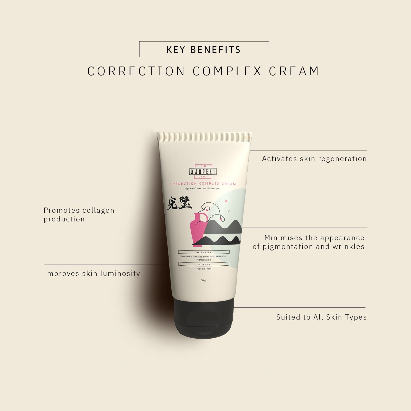 Correction Complex Cream -Pigment Correction Moisturizer - Kanpeki Skincare