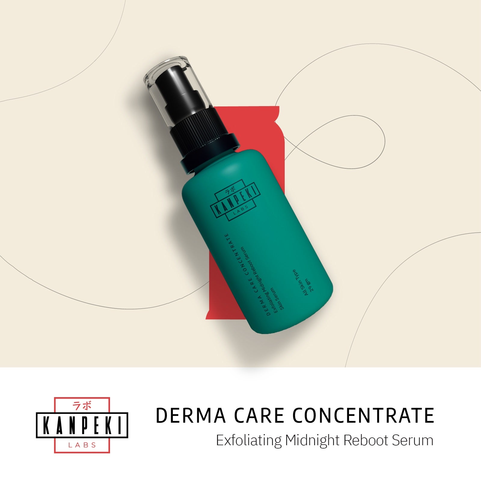 Derma Care Concentrate-Exfoliating Midnight Reboot Serum - Kanpeki Skincare