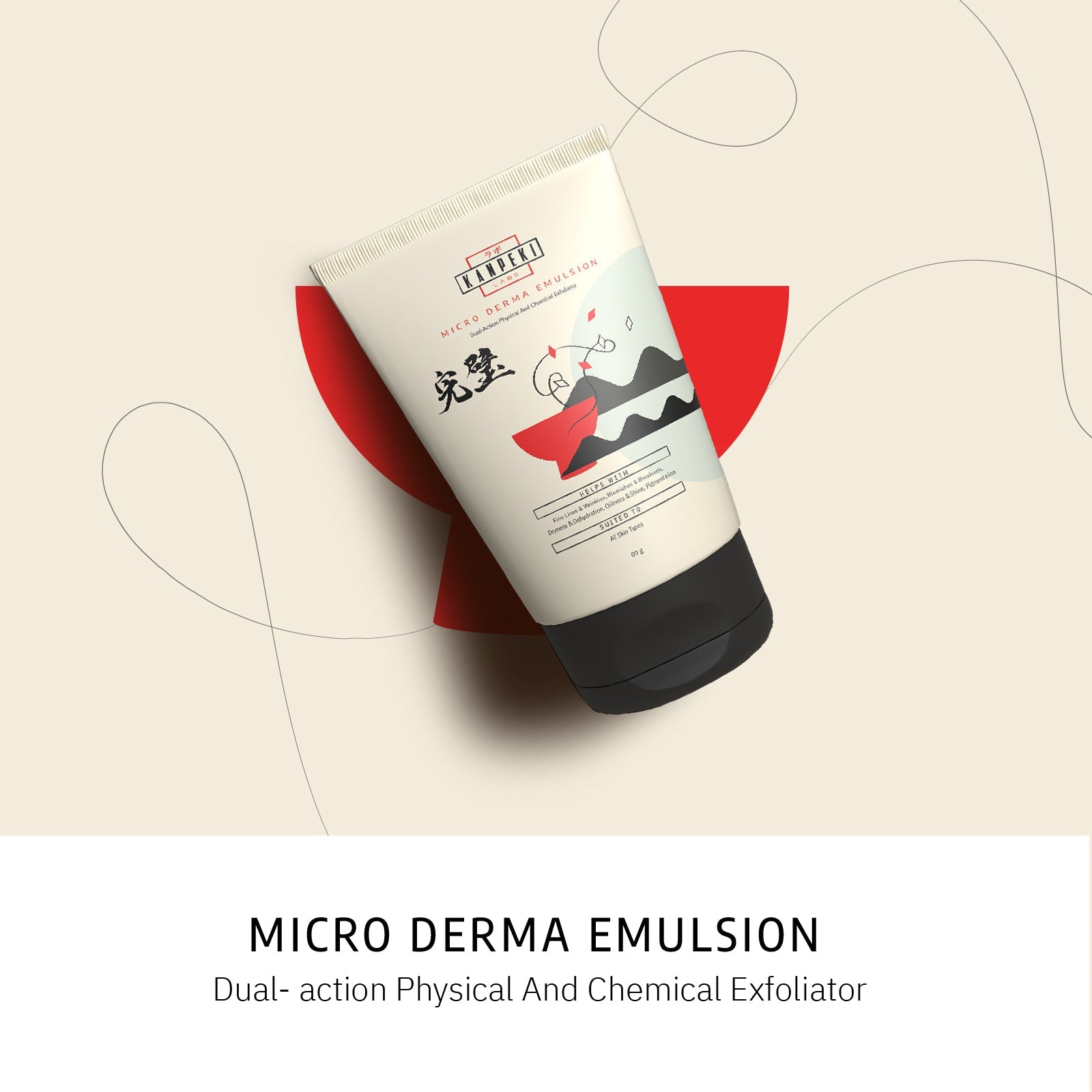 Micro Derma Emulsion -Dual-Action Physical And Chemical Exfoliator - Kanpeki Skincare