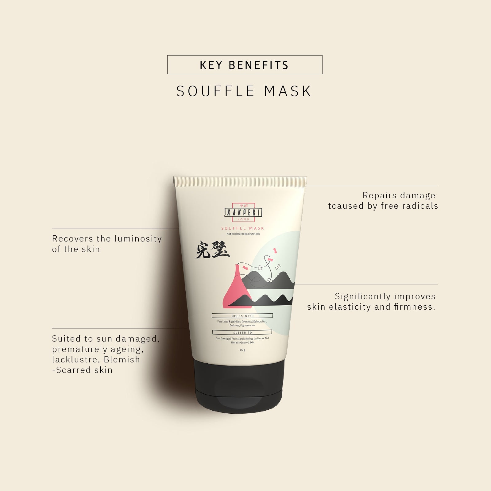 Souffle Mask -Antioxidant Repairing Mask - Kanpeki Skincare